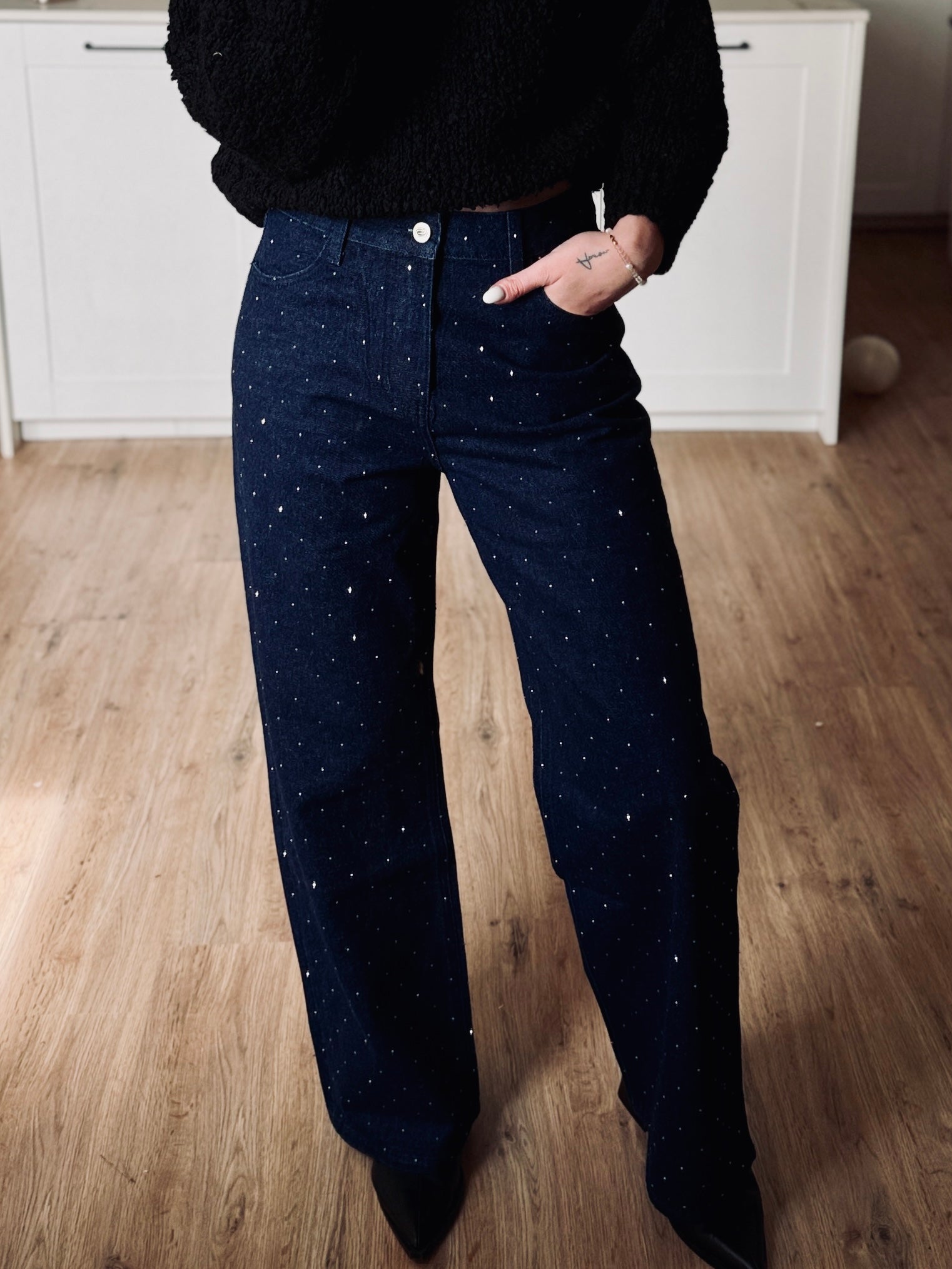 Jean à strass - WIDE
