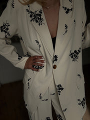 Ensemble blazer pantalon brodé - LYS