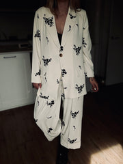 Ensemble blazer pantalon brodé - LYS