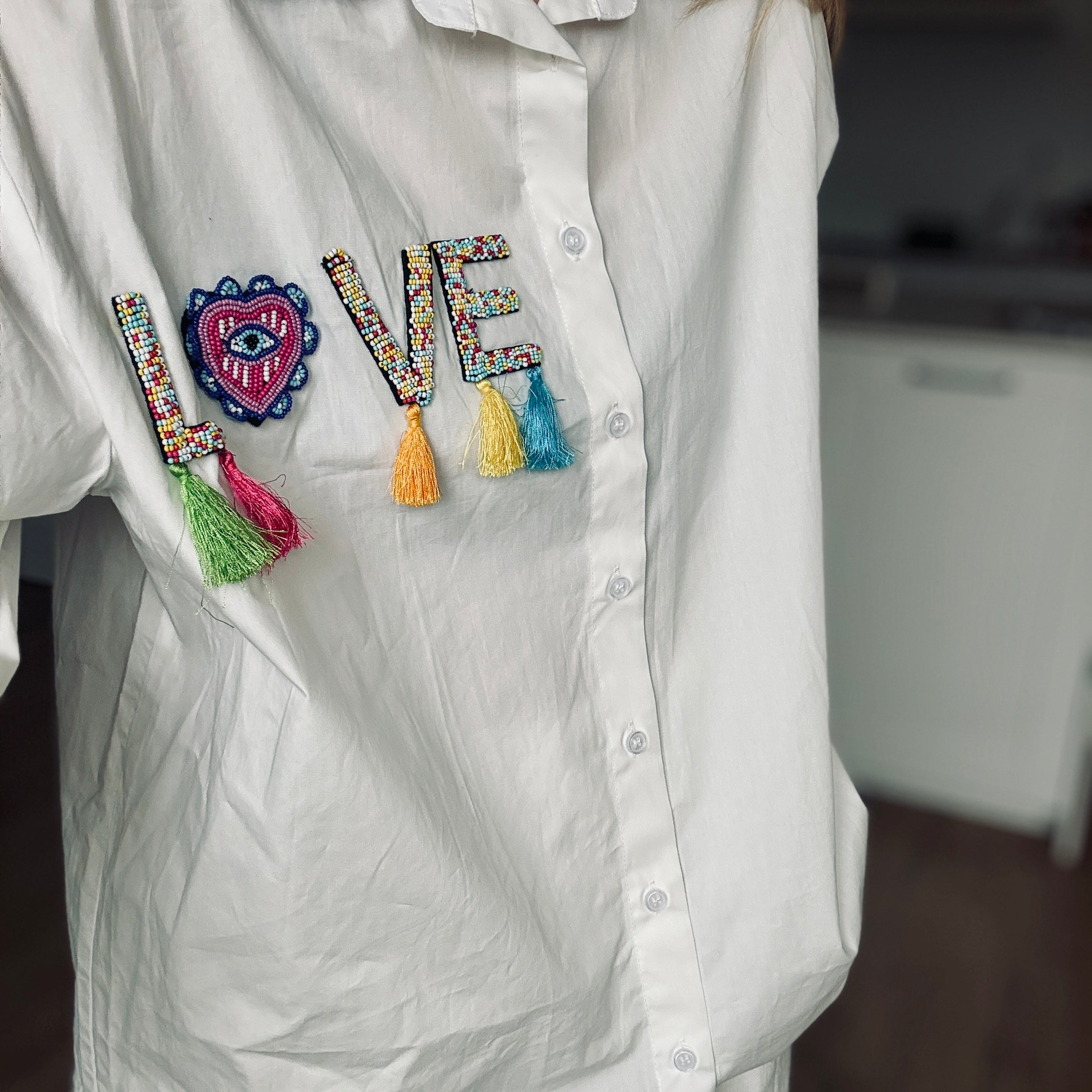 Chemise brodée - LOVE