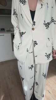 Ensemble blazer pantalon brodé - LYS