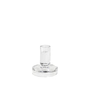 Bougeoir en verre Petra transparent (3 dimensions)