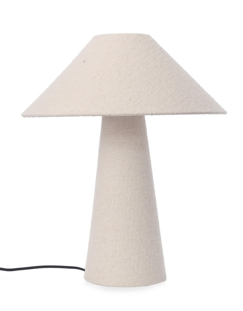 Lampe en tissu bouclé S H48