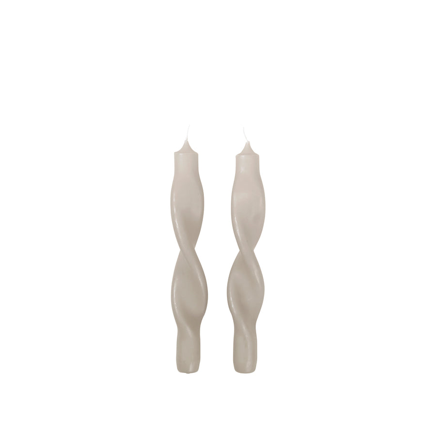 Set de 2 bougies Twist (plusieurs couleurs)