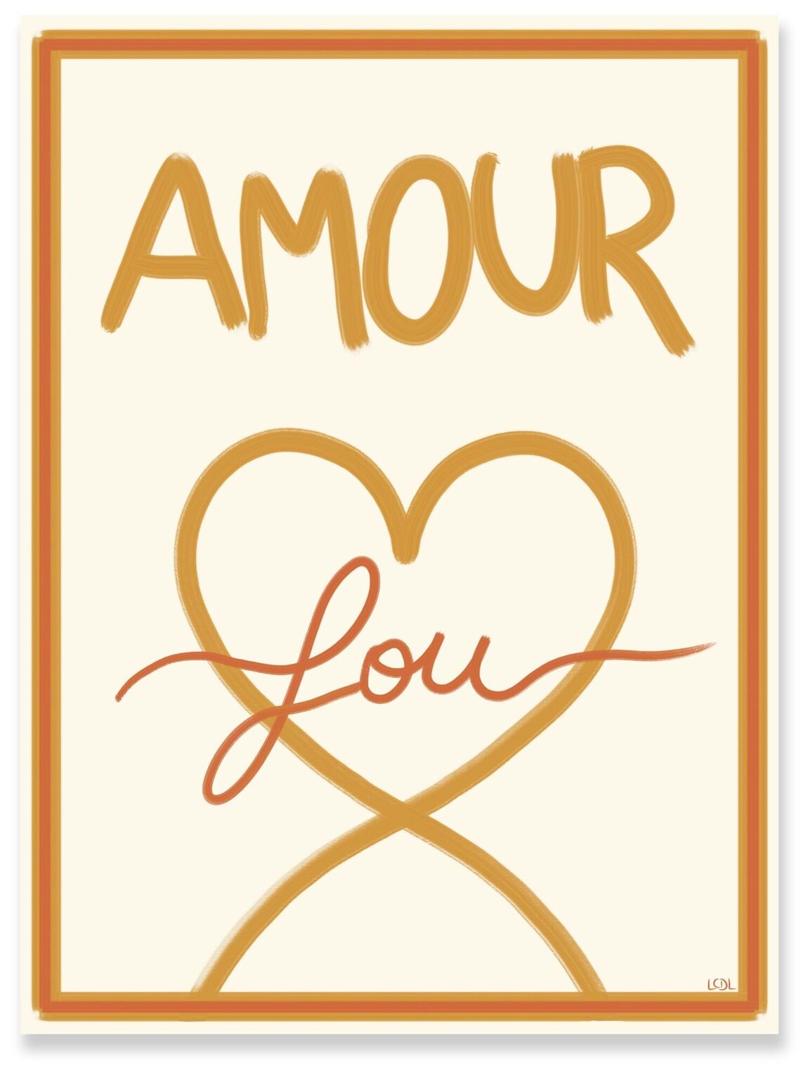 Affiche "Amour fou"