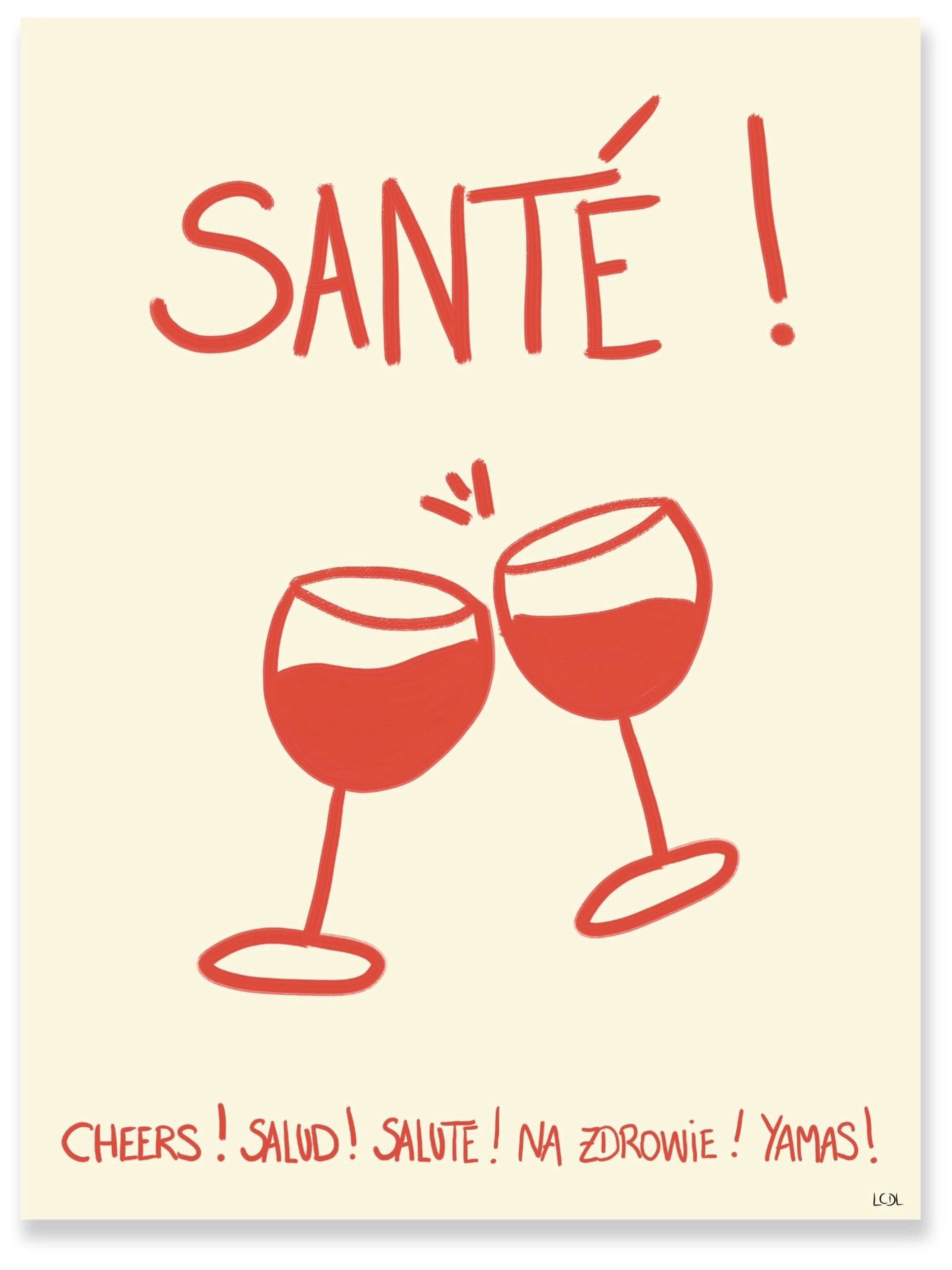 Affiche "Santé!"