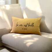 Coussin "La vie est belle à Aix" (plusieurs couleurs)