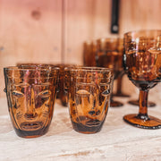 Set de 6 verres à pied Visage (plusieurs couleurs)