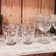 Set de 6 verres à pied Visage (plusieurs couleurs)