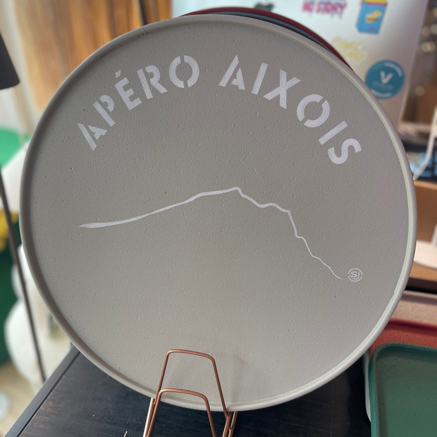 Plateau en liège "Apéro Aixois" (plusieurs couleurs)