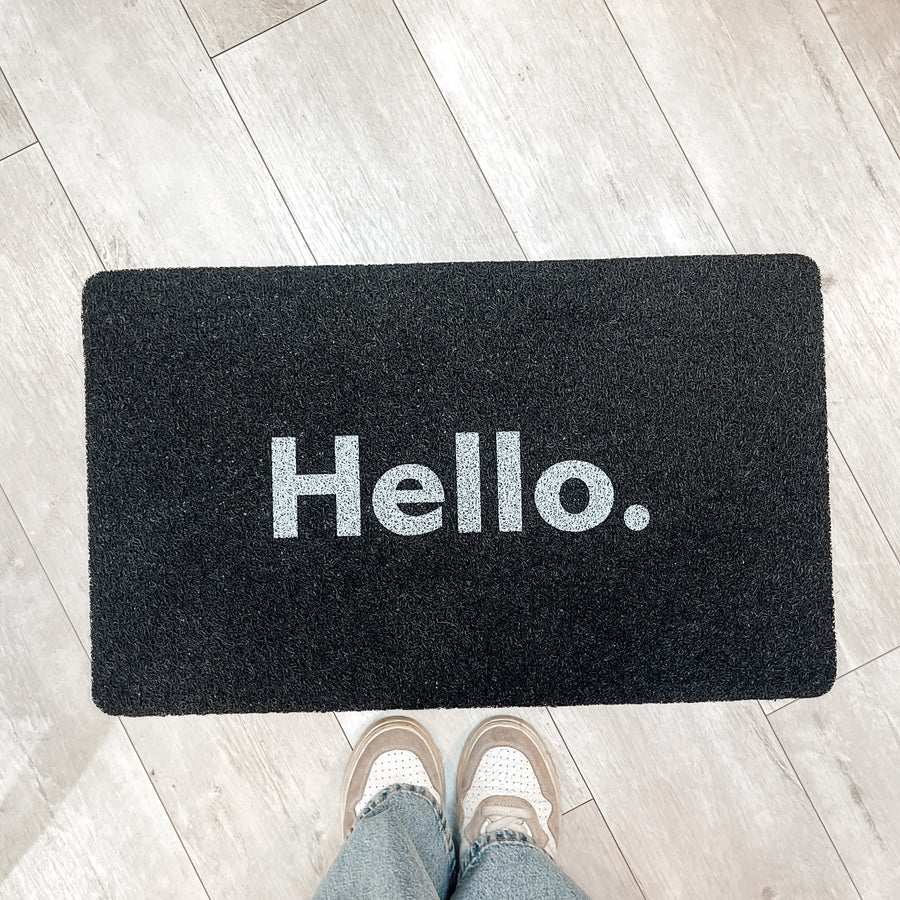 Paillasson en PVC "Hello" (deux couleurs)