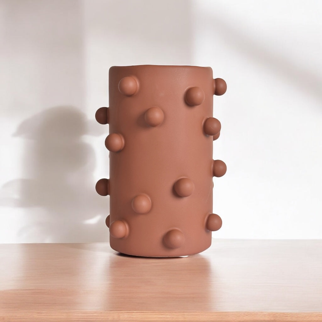 Vase en grès terracotta Boules