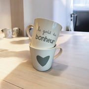 Mug "Le goût du bonheur" (deux couleurs)