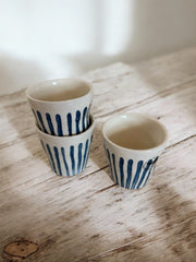 Tasses en céramique Lungo - Praïa Onyx (lot de 2)
