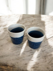 Tasses en céramique lungo - Terra Onyx (lot de 2)