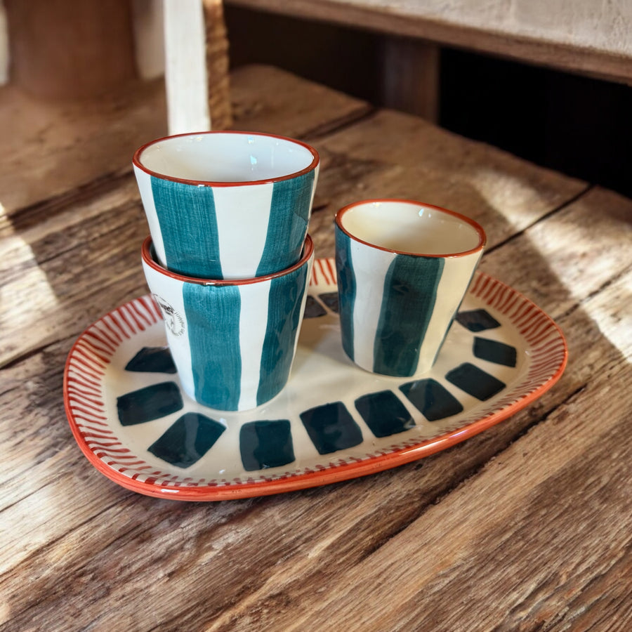 Tasse en céramique lungo - Tribu (lot de 2)