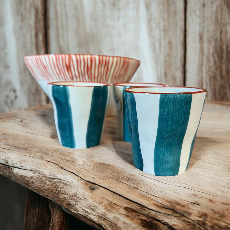 Tasse en céramique lungo - Tribu (lot de 2)