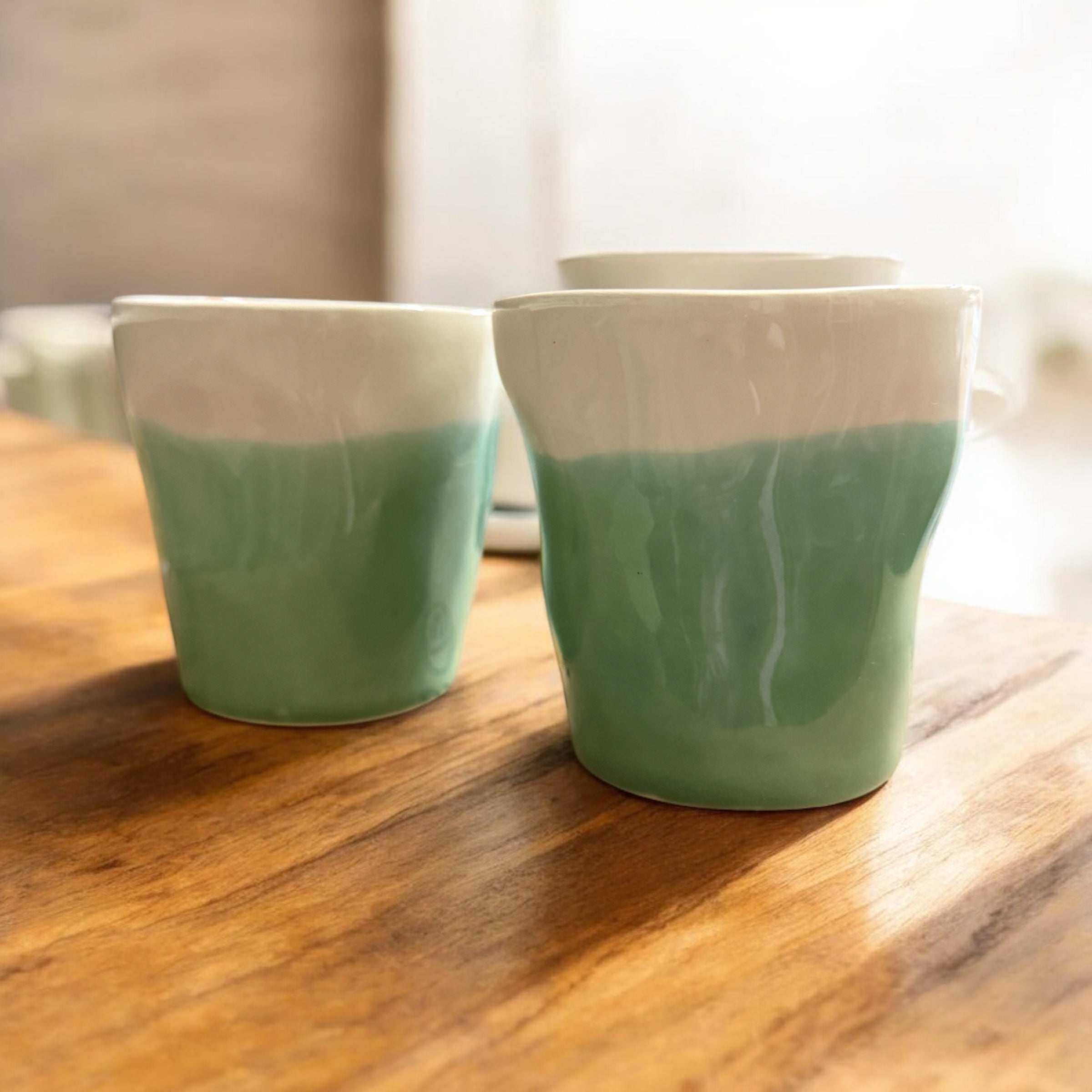 Tasse en céramique lungo - Terra Jade (lot de 2)