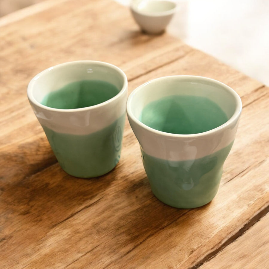 Tasse en céramique lungo - Terra Jade (lot de 2)