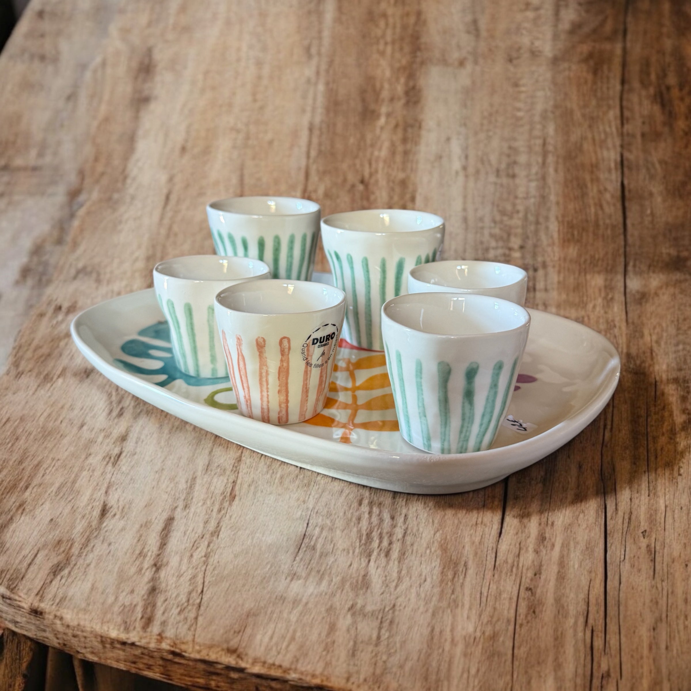 Tasses en céramique expresso - Linear Jade