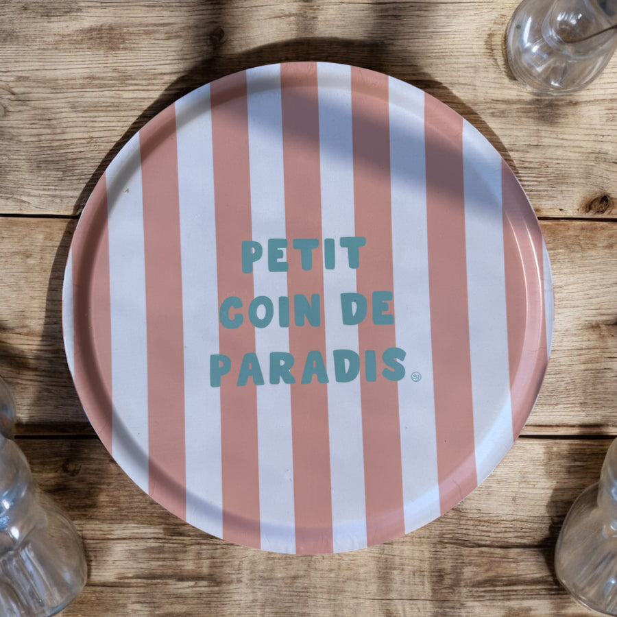 Plateau en liège - Petit coin de paradis