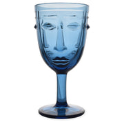 Set de 6 verres à pied Visage (plusieurs couleurs)